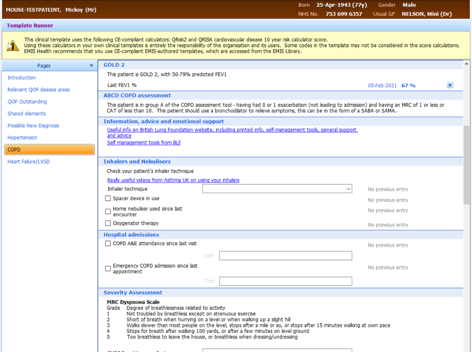 EMIS Web Templates | Systm One Clinical Templates - Primary Care IT